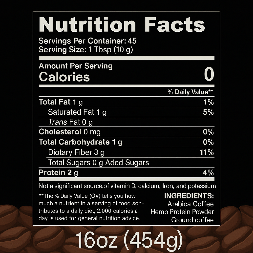 Hemp Coffee Blend: Tostado Medio ·